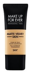 Mattameikkivoide Make Up For Ever Matte Velvet Skin Liquid Full Coverage Foundation 24H, 30 ml, Y - 365 Sand hinta ja tiedot | Meikkivoiteet ja puuterit | hobbyhall.fi