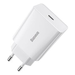 Laturi Baseus Speed Mini EU USB Type C 20W 3A Power Delivery Quick Charge (CCFS-SN02) hinta ja tiedot | Puhelimen laturit | hobbyhall.fi