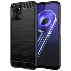 Carbon Realme 10 5G / Realme 9i 5G, musta hinta ja tiedot | Puhelimen kuoret ja kotelot | hobbyhall.fi