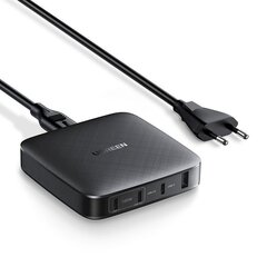 Ugreen travel wall charger 3x USB Type C / 1x USB 100W Power Delivery black (70870) hinta ja tiedot | Ugreen Matkapuhelimet ja tarvikkeet | hobbyhall.fi