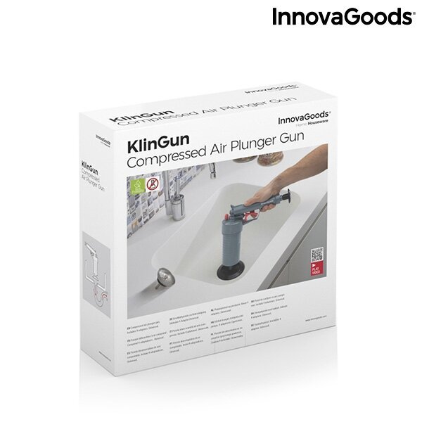 Klingun Innovagoods paineilmapistooli sovittimilla hinta ja tiedot | Kylpyhuoneen sisustus | hobbyhall.fi