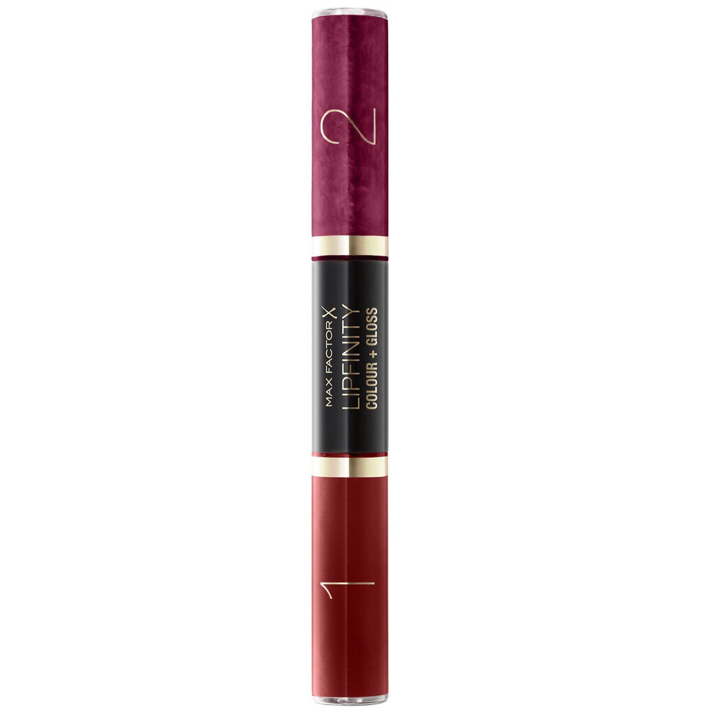 Max Factor Lipfinity Colour + Gloss huulipuna 2x3 ml, 550 Reflective Ruby hinta ja tiedot | Huulipunat, huulikiillot ja huulirasvat | hobbyhall.fi