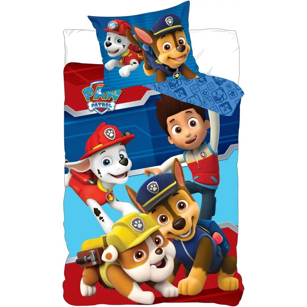 Paw Patrol (Ryhmä Hau) pussilakanasetti 140 × 200cm hinta ja tiedot | Vuodevaatteet lapsille | hobbyhall.fi