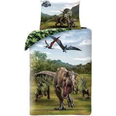 Pussilakanasetti Jurassic World 140x200 cm, 70x90 cm hinta ja tiedot | Vuodevaatteet lapsille | hobbyhall.fi