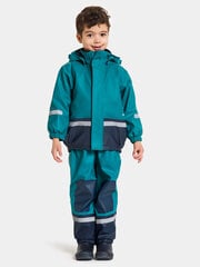 Didriksons lasten lämmin sadevaatesetti BOARDMAN, meren sininen hinta ja tiedot | Didriksons Lasten vaatteet ja jalkineet | hobbyhall.fi