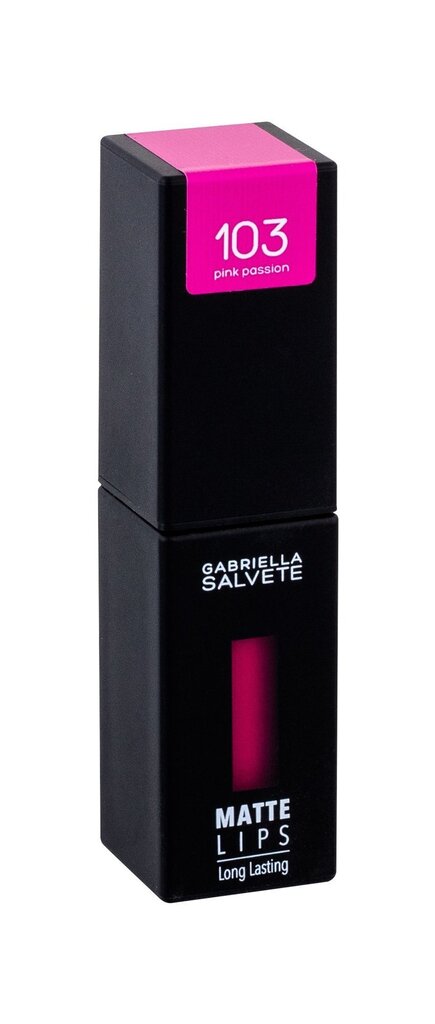 Gabriella Salvete Matte Lips huulipuna 4,5 ml, 103 Pink Passion hinta ja tiedot | Huulipunat, huulikiillot ja huulirasvat | hobbyhall.fi