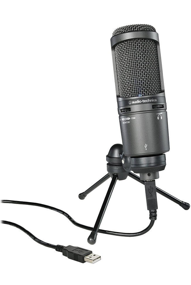 Pöytämikrofoni Audio Technica Turntable AT2020USB Black hinta ja tiedot | Mikrofonit | hobbyhall.fi