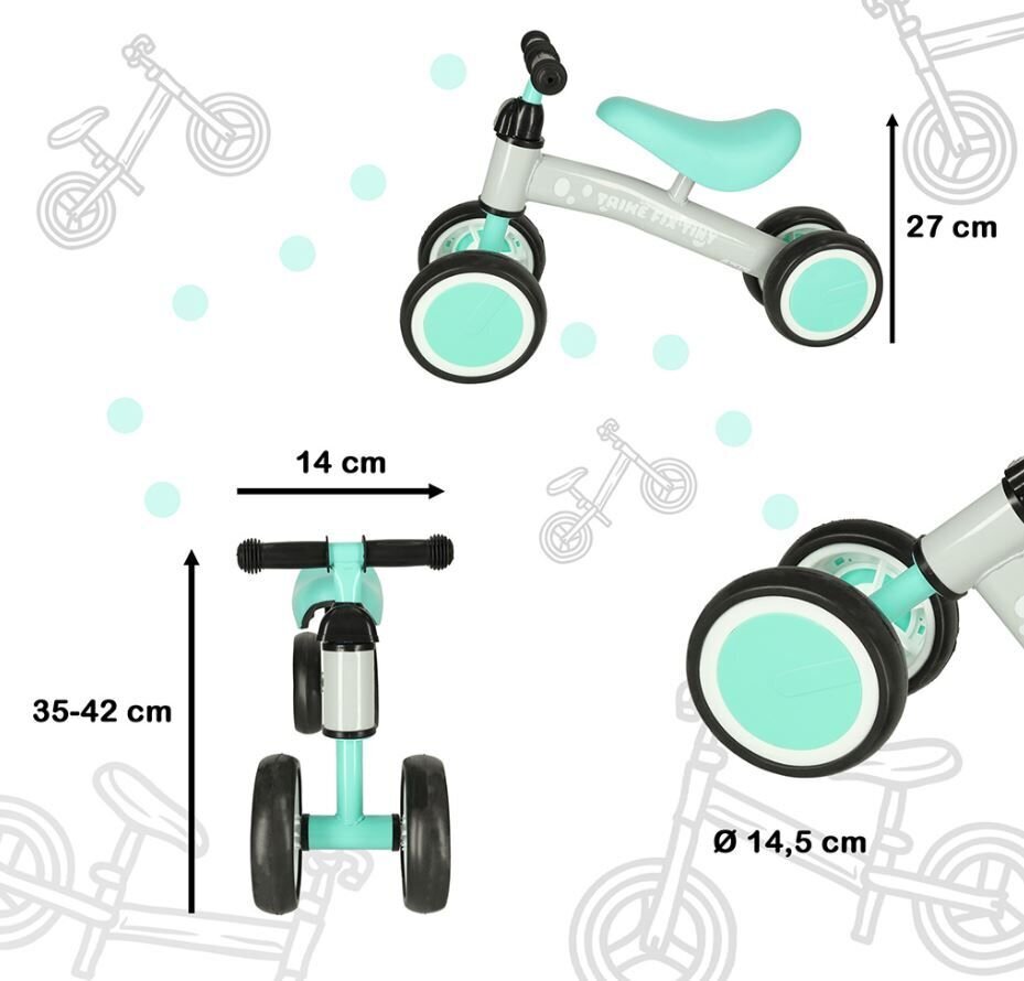 Trike-Fix potkupyörä, vihreä hinta ja tiedot | Potkupyörät | hobbyhall.fi