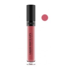 GOSH Liquid Matte Lips -nestemäinen huulipuna, 4 ml, 003 Nougat Fudge hinta ja tiedot | Huulipunat, huulikiillot ja huulirasvat | hobbyhall.fi