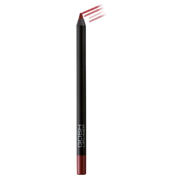 GOSH Velvet Touch Lipliner -vedenkestävä huultenrajauskynä, 1.2 g, 003 Cardinal Red hinta ja tiedot | Huulipunat, huulikiillot ja huulirasvat | hobbyhall.fi