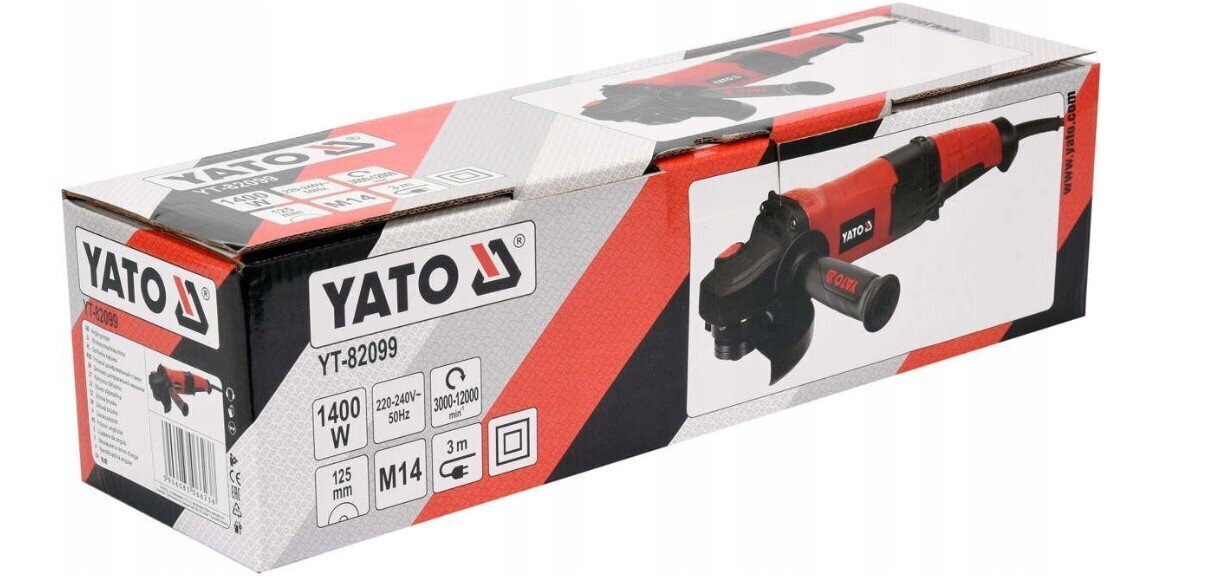 Kulmahiomakone Yato YT-82099 1400 W hinta ja tiedot | Hiomakoneet | hobbyhall.fi