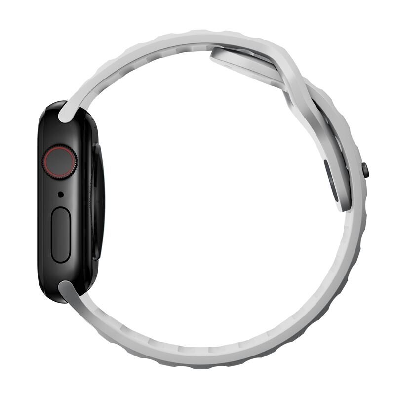 Nomad Sport Strap M/L, lunar gray - Apple Watch Ultra, Series 8, 7 (45mm) - Apple Watch Ultra, Series 8, 7, 6, SE (44mm) hinta ja tiedot | Älykellojen ja aktiivisuusrannekkeiden lisätarvikkeet | hobbyhall.fi