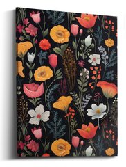 Taulu Wildflower Black hinta ja tiedot | Taulut | hobbyhall.fi