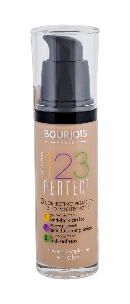 BOURJOIS Paris 123 Perfect meikkivoide naiselle 30 ml, 53 Beige Clair hinta ja tiedot | Meikkivoiteet ja puuterit | hobbyhall.fi