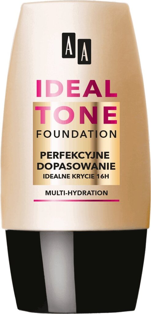 AA Ideal Tone Foundation meikkivoide 30 ml, 103 Light Beige hinta ja tiedot | Meikkivoiteet ja puuterit | hobbyhall.fi