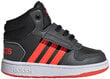 Hoops mid 2.0 i adidas core poika black gz7780 hinta ja tiedot | Lasten urheilukengät | hobbyhall.fi