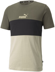 Ess+ colorblock tee puma miehet green 58690844 hinta ja tiedot | Miesten T-paidat | hobbyhall.fi