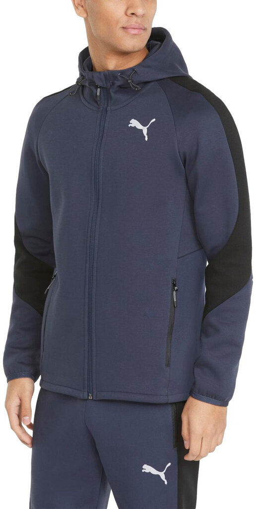 Evostripe full zip huppari puma miehet navy 84740143 hinta ja tiedot | Miesten urheiluvaatteet | hobbyhall.fi