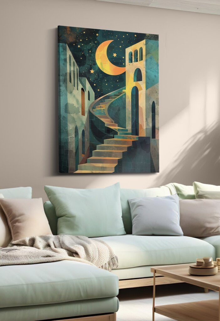 Taulu Abstract Moon hinta ja tiedot | Taulut | hobbyhall.fi