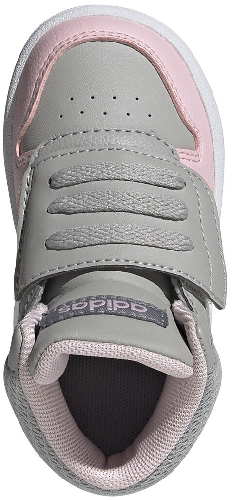 Hoops mid 2.0 i adidas core poika grey gz7779 hinta ja tiedot | Lasten urheilukengät | hobbyhall.fi