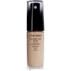 Shiseido Synchro Skin Glow Luminizing Fluid Foundation meikkivoide 30 ml, Neutral 4 hinta ja tiedot | Meikkivoiteet ja puuterit | hobbyhall.fi