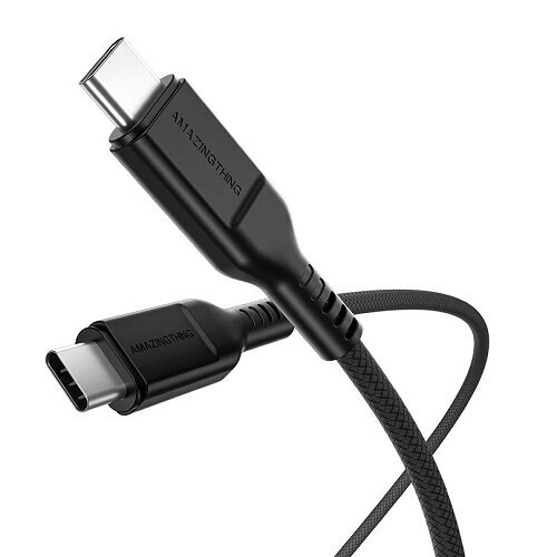Premium-kaapeli USB-C - USB-C, PD60W, 2,1 m hinta ja tiedot | Kaapelit ja adapterit | hobbyhall.fi