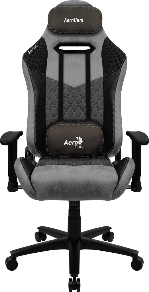 Aerocool Duke AeroSuede Universal pelituoli, musta/harmaa hinta ja tiedot | Toimistotuolit | hobbyhall.fi