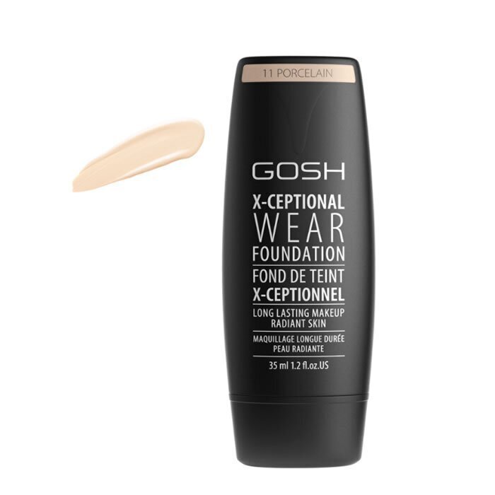 GOSH X-Ceptional Wear Make-up -meikkivoide, 35 ml, 11 Porcelain hinta ja tiedot | Meikkivoiteet ja puuterit | hobbyhall.fi