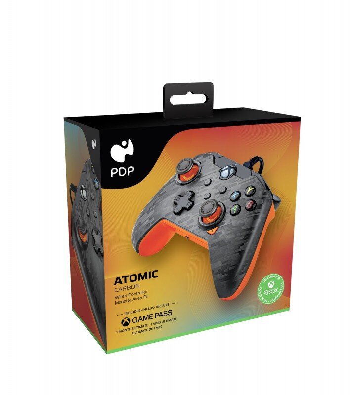 PDP, Xbox Series X|S & PC, Atomic Carbon Controller - Gamepad hinta ja tiedot | Ohjaimet ja lisätarvikkeet | hobbyhall.fi