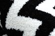 Matto SKETCH - F561 kerma/musta - Zigzag hinta ja tiedot | Isot matot | hobbyhall.fi