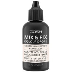 GOSH Mix & Fix Colour Drops -meikkivoide, 30 ml, Light hinta ja tiedot | Meikkivoiteet ja puuterit | hobbyhall.fi