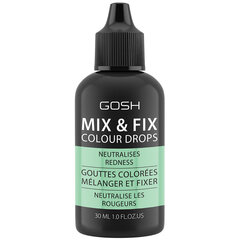GOSH Mix & Fix Colour Drops -meikkivoide, 30 ml, Green hinta ja tiedot | Meikkivoiteet ja puuterit | hobbyhall.fi