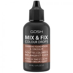 GOSH Mix & Fix Colour Drops -meikkivoide, 30 ml, Dark hinta ja tiedot | Meikkivoiteet ja puuterit | hobbyhall.fi