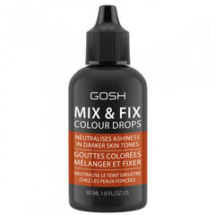 GOSH Mix & Fix Colour Drops -meikkivoide, 30 ml, Masala hinta ja tiedot | Meikkivoiteet ja puuterit | hobbyhall.fi