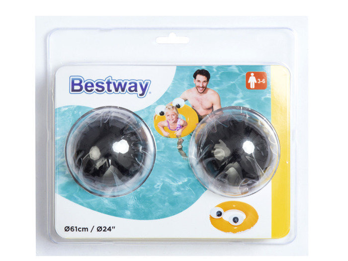 Ilmatäytteinen rengas Bestway Big Eyes, 61 cm hinta ja tiedot | Puhallettavat vesilelut ja uima-asusteet | hobbyhall.fi