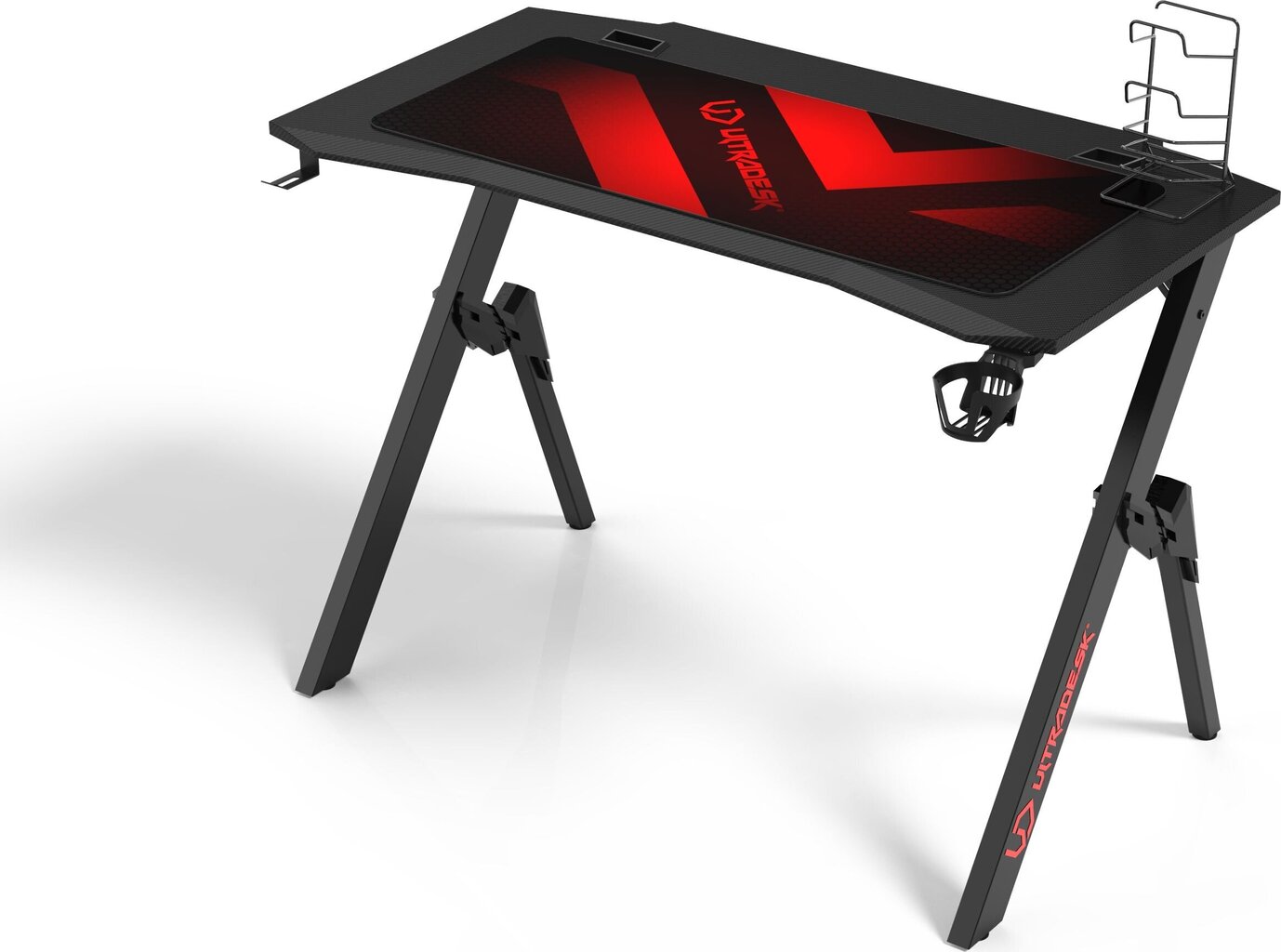 Pelipöytä Ultradesk Action V2, musta hinta ja tiedot | Tietokonepöydät ja työpöydät | hobbyhall.fi