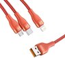 Kaapeli Baseus 3in1 USB - Lightning / USB Typ C / micro-USB, 1,2 m, 5 A, 480 Mbps, 40 W (CA1T3-07) hinta ja tiedot | Puhelinkaapelit | hobbyhall.fi