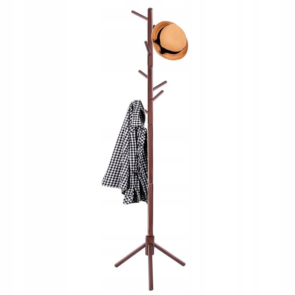 Springos HA2025, ruskean värinen vaateteline hinta ja tiedot | Naulakot | hobbyhall.fi