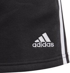 Poikien shortsit Adidas Tiro 21 Sweat Short Jr GM7343 mustat, 128 cm hinta ja tiedot | Jalkapallovaatteet ja -varusteet | hobbyhall.fi