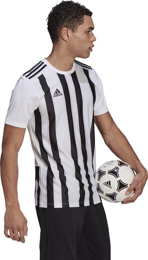 Jalkapallopaita Adidas STRIPED 21 JSY, valkoinen, S hinta ja tiedot | Jalkapallovaatteet ja -varusteet | hobbyhall.fi