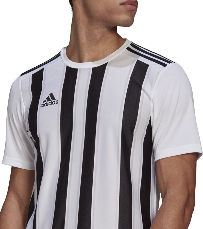 Jalkapallopaita Adidas STRIPED 21 JSY, valkoinen, S hinta ja tiedot | Jalkapallovaatteet ja -varusteet | hobbyhall.fi