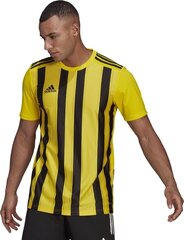Jalkapallopaita Adidas STRIPED 21 JSY, keltainen, S hinta ja tiedot | Jalkapallovaatteet ja -varusteet | hobbyhall.fi