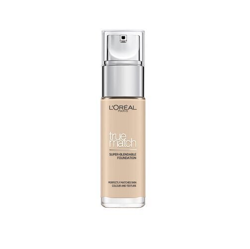 L'Oreal Paris True Match Foundation meikkivoide 30 ml, 0.5.N Porcelain hinta ja tiedot | Meikkivoiteet ja puuterit | hobbyhall.fi