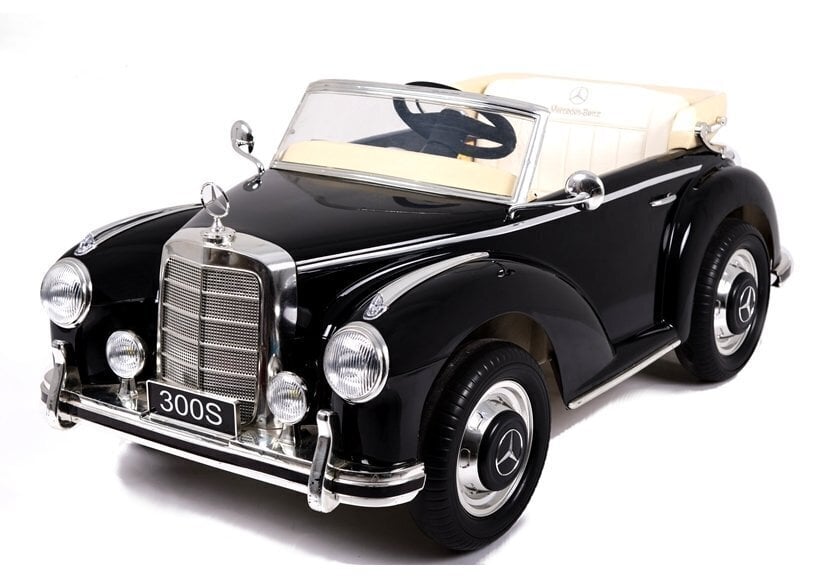 Yksipaikkainen sähköauto lapsille Mercedes 300S LS-618, kiiltävä musta hinta ja tiedot | Lasten sähköautot | hobbyhall.fi