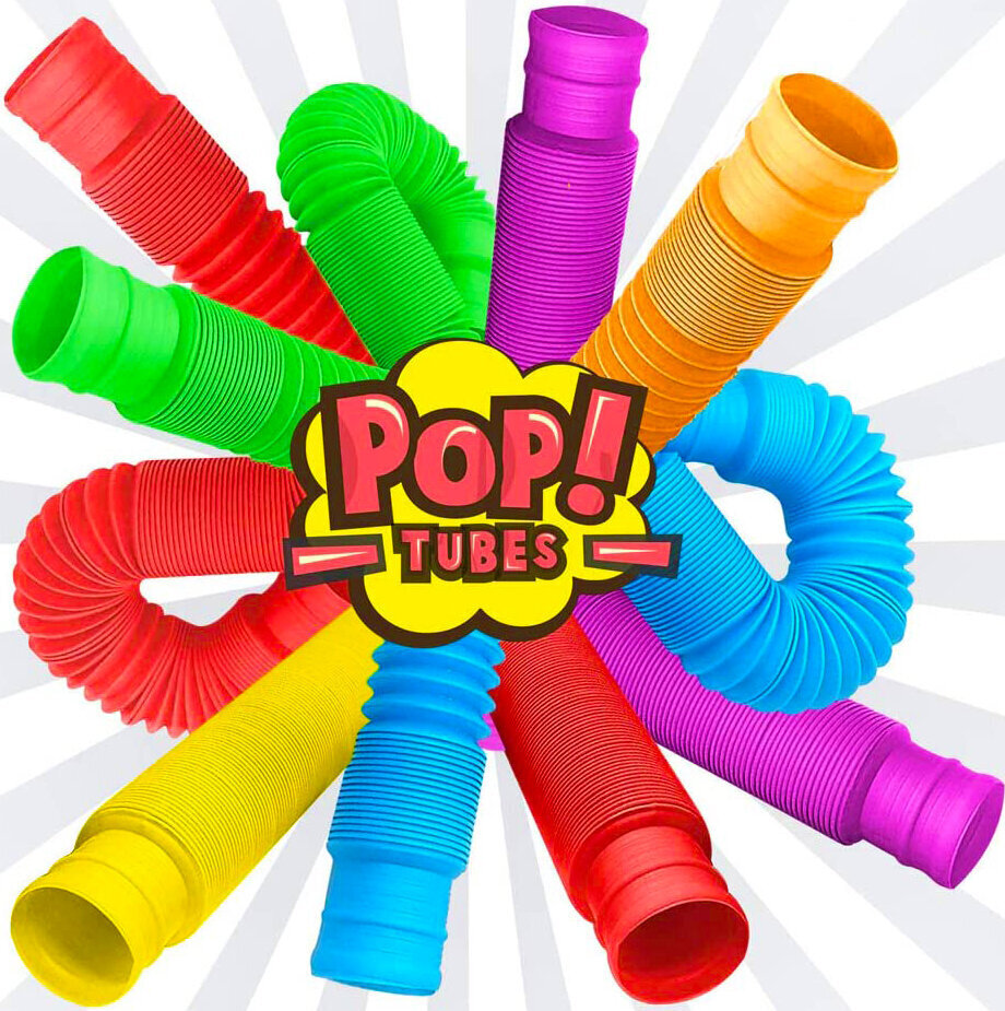 Lelulaatikko Pop tube - Pop it tubular, 5kpl hinta ja tiedot | Lautapelit ja älypelit | hobbyhall.fi