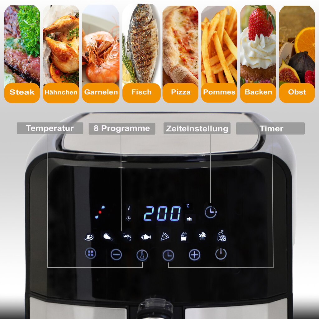 TZS First Austria Air Fryer 5l, 1700 wattia, FA-5053-4 hinta ja tiedot | Airfryerit ja friteerauskeittimet | hobbyhall.fi