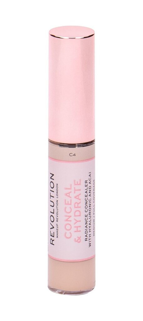 Makeup Revolution London Conceal & Hydrate peitevoide 13 g, C4 hinta ja tiedot | Meikkivoiteet ja puuterit | hobbyhall.fi