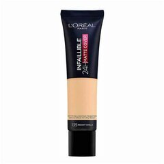 L'Oreal Paris Infallible 24H Matte Cover Foundation meikkivoide 30 ml, 135 Vanillia hinta ja tiedot | Meikkivoiteet ja puuterit | hobbyhall.fi