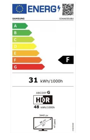 Samsung LS34A650UBU hinta ja tiedot | Näytöt | hobbyhall.fi