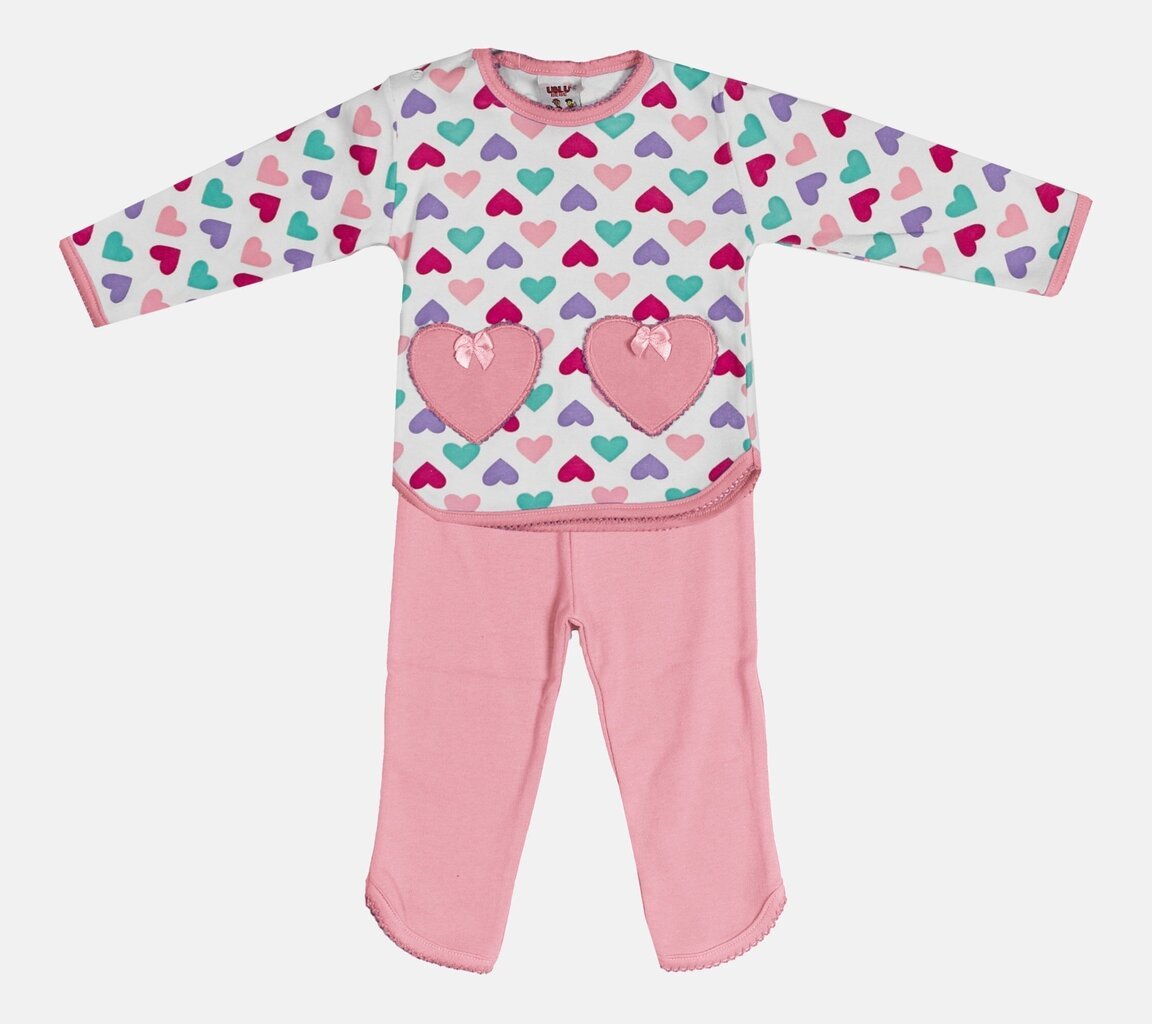 Lasten pyjama, vaaleanpunainen hinta ja tiedot | Tyttöjen kylpytakit ja pyjamat | hobbyhall.fi